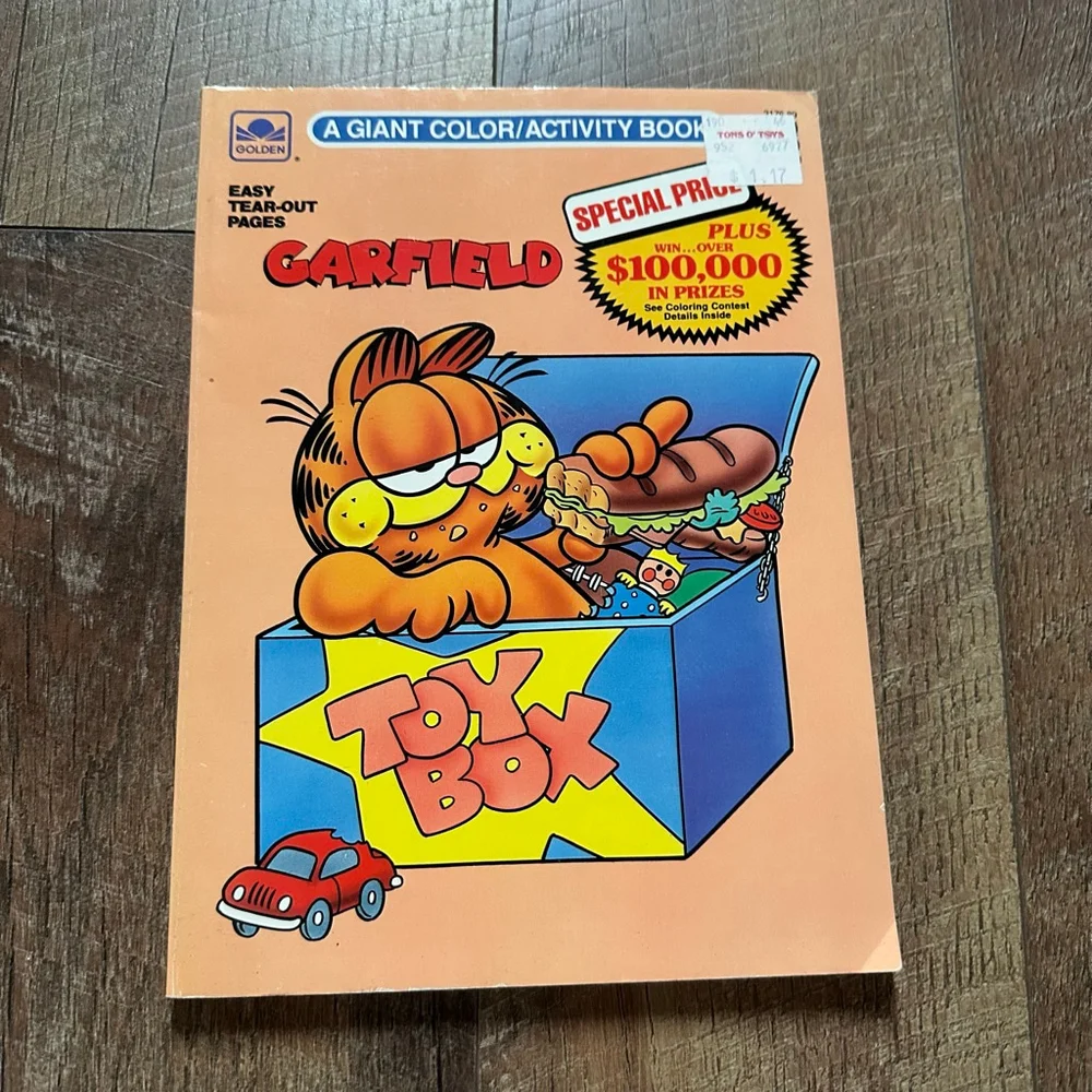 Golden Garfield Coloring Books lot (3) 1970-1980s collection